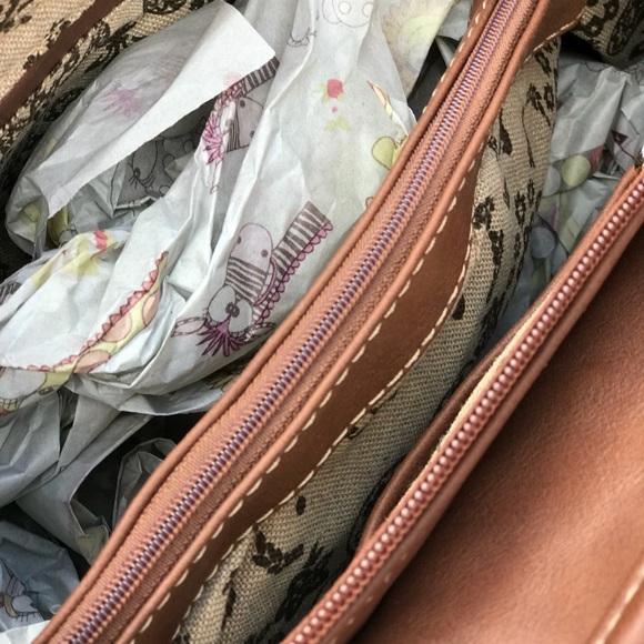 Montana West Brown Tooled Satchel - Picture 5 of 6